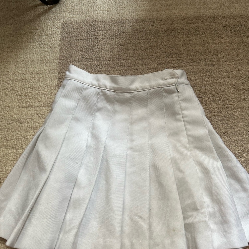 American Apparel White A-Line Skirt